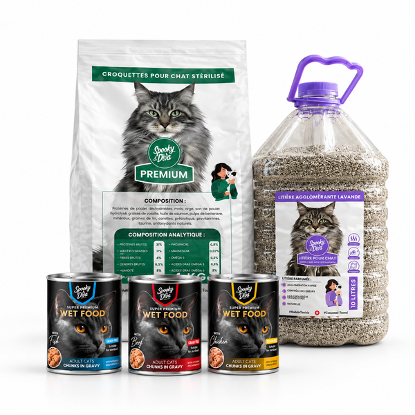 Pack chat stérilisé