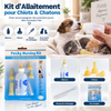 Kit d’Allaitement pour Chiots & Chatons – Biberon, Tétines & Brosse de Nettoyage