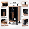 Distributeur de Croquettes  pour Chiens & Chats – Bois & Noir