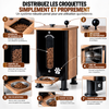 Distributeur de Croquettes  pour Chiens & Chats – Bois & Noir