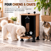Distributeur de Croquettes  pour Chiens & Chats – Bois & Noir