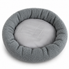 Couchage Rond Confort XS pour Chien et Chat – Gris Doux