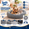 Couchage Rond Confort XS pour Chien et Chat – Gris Doux