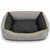 Couchage Confort S pour Chiens et Chats – Gris avec Liseré Doré