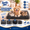 Couchage Fourrure Gris Anthracite M pour Chien et Chat