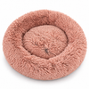 Couchage Donut Confort Premium pour Chiens et Chats – Rose Poudré – Ø 60 cm