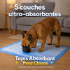 Tapis absorbants pour chiens 45×60 cm – 5 couches ultra-absorbantes