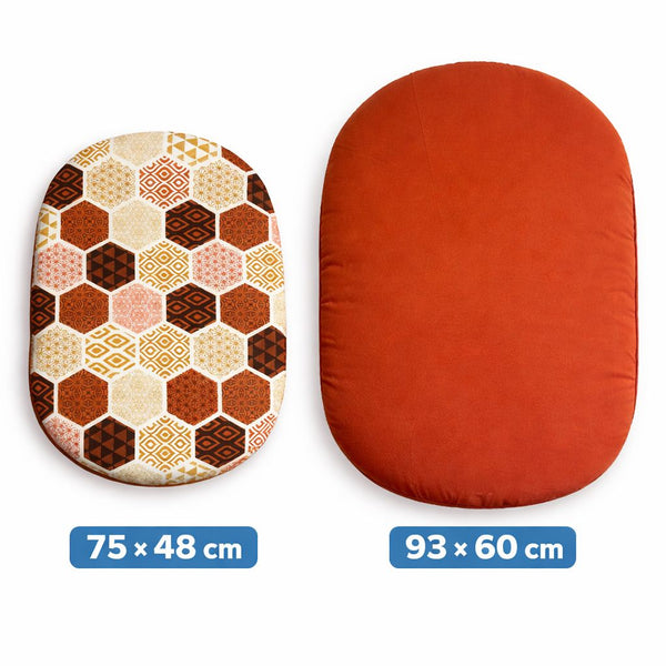 Couchage ovale pour chien réversible