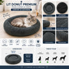 Lit rond doux pour chat Gris Anthracite 40 cm