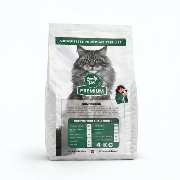 Croquettes pour chat stérilisé